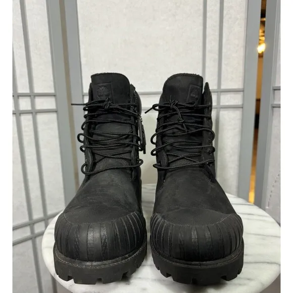 Timberland X Bee Line Premium Black Boot Rubber Toe Men Size 10.5 GUC