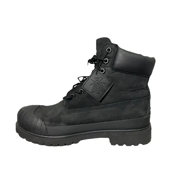 Timberland X Bee Line Premium Black Boot Rubber Toe Men Size 10.5 GUC