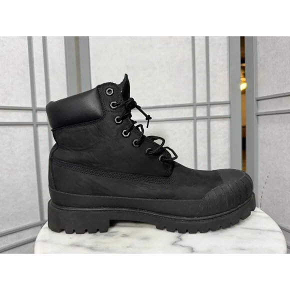 Timberland X Bee Line Premium Black Boot Rubber Toe Men Size 10.5 GUC