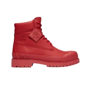 Timberland Bee Line Women's Premium Waterproof Rubber Toe Boots Red NEW IN BOX