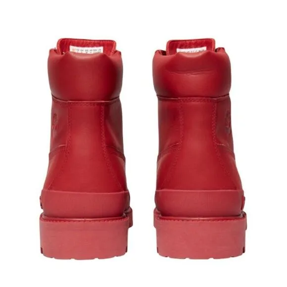Timberland Bee Line Women's Premium Waterproof Rubber Toe Boots Red NEW IN BOX