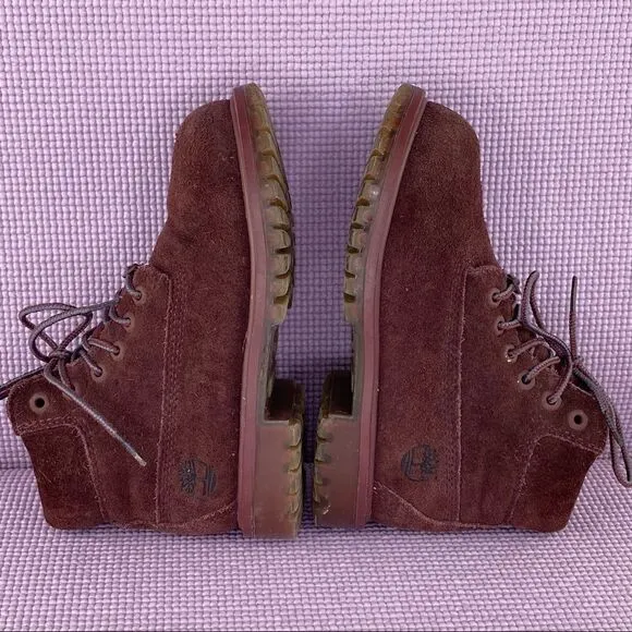 Timberland Timberdry Primaloft 200 Waterproof Suede Boots Burgundy 13 A0330