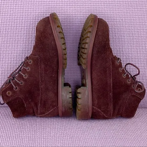 Timberland Timberdry Primaloft 200 Waterproof Suede Boots Burgundy 13 A0330