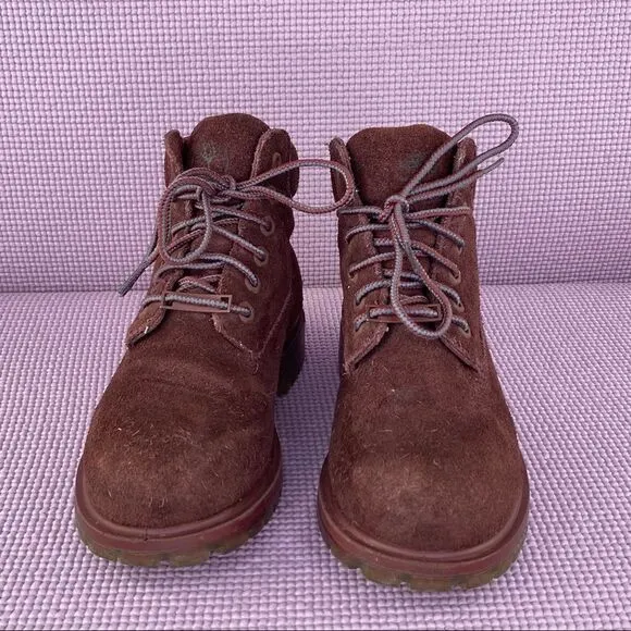 Timberland Timberdry Primaloft 200 Waterproof Suede Boots Burgundy 13 A0330