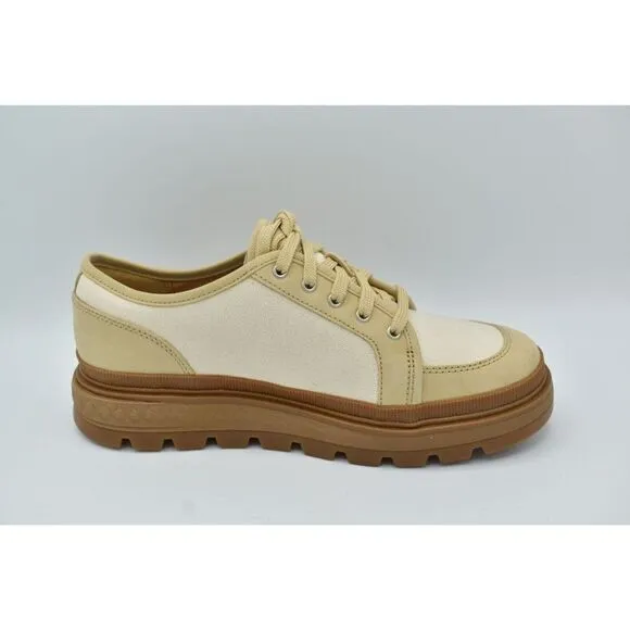 Timberland Womens Size 9.5 Ray City EK  Natural Canvas Platform Oxford Shoes