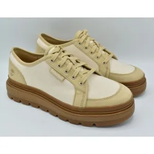 Timberland Womens Size 9.5 Ray City EK  Natural Canvas Platform Oxford Shoes