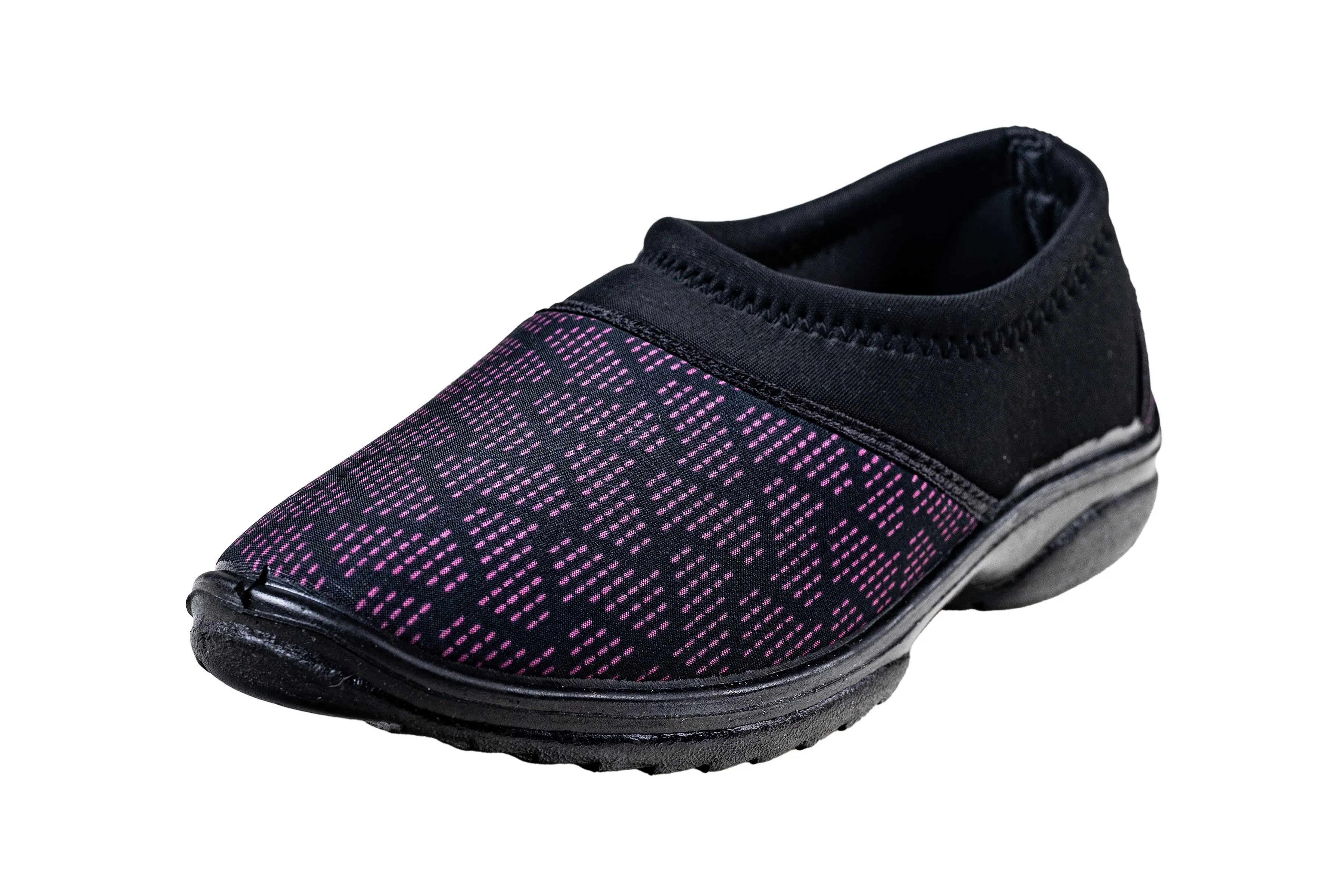 Titas Ladies Pink / Black Canvas Shoe