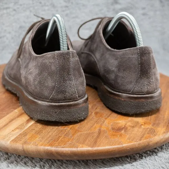 To Boot New York Adam Derrick Men's Derby Shoes Grey Charcoal Suede Size 8
