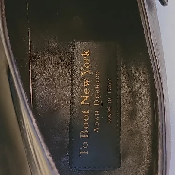 To Boot New York Black Leather Men's Dress Shoes Sz 10