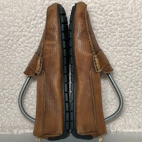 To Boot NY Men's Magnus Brown Burnished Driving Casual Slip On Shoes  SZ US 8.5