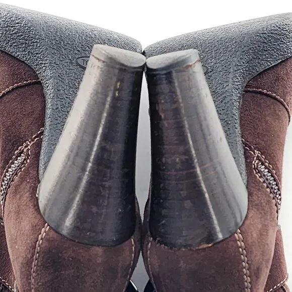 TOD'S Brown Suede Ankle Booties