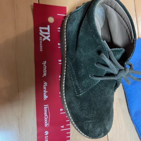 Tod's Kids Boots in Dark Green Suede