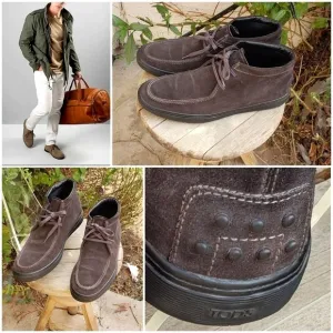 Tods‎  Men's grey Suede Leather Boots