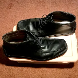 TOD'S Quinn Leather Lace Up Ankle Boots With Rubber Soles Men's Size 9.5