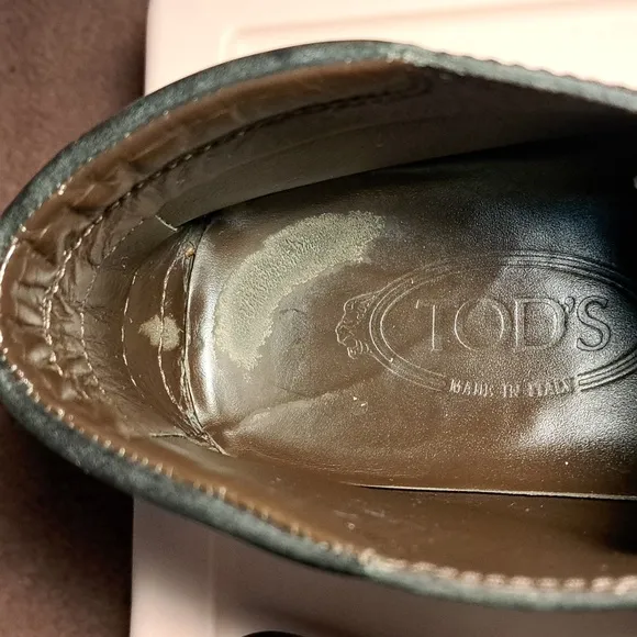 TOD'S Quinn Leather Lace Up Ankle Boots With Rubber Soles Men's Size 9.5