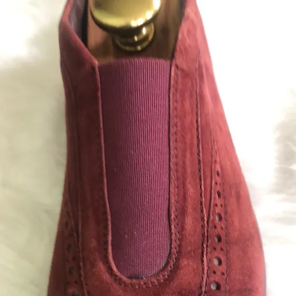 Tods Suede Burgundy Shoes Sz 11