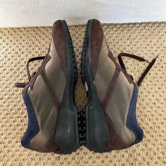 Tod's Womens Dark Brown Suede Leather Lace Up Sneakers Shoes Size 7. New no box