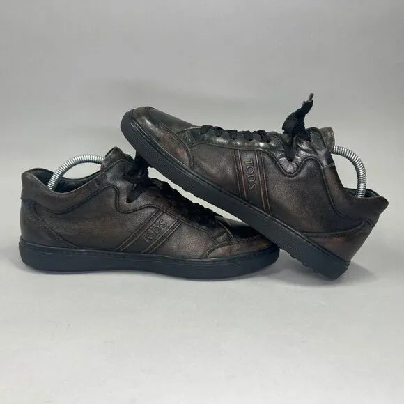 Tod's Men's Size 7 Brown Leather Sneakers