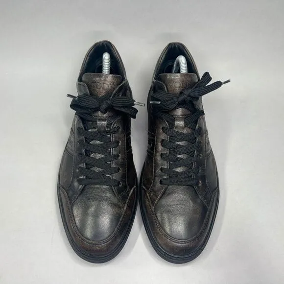 Tod's Men's Size 7 Brown Leather Sneakers