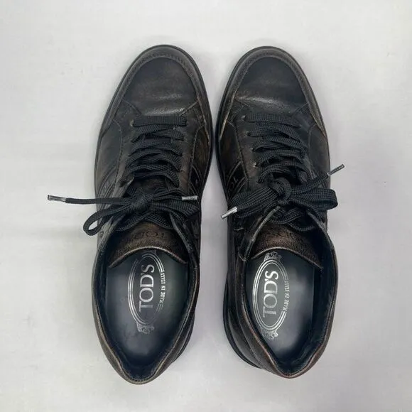 Tod's Men's Size 7 Brown Leather Sneakers