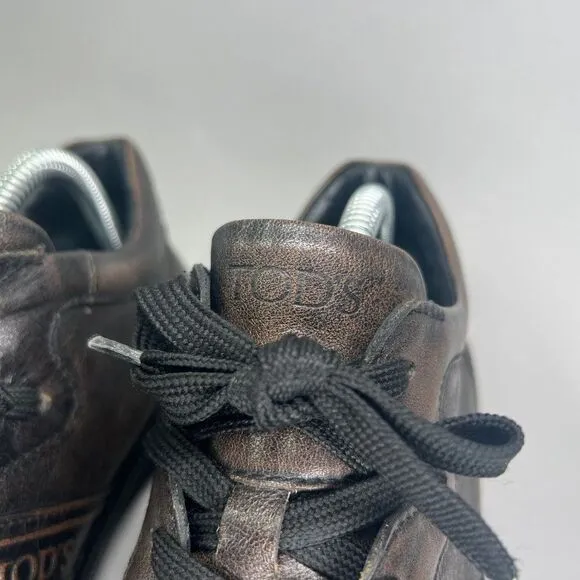 Tod's Men's Size 7 Brown Leather Sneakers