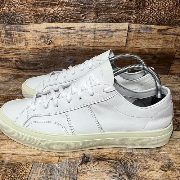 Tom Ford Cambridge Sneakers Men’s 10.5 EU 44 White Lace Leather Shoes Italy