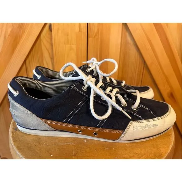 Tommy Bahama Relax Harbor Island Casual Sneakers Blue Mens US Size 10 Read