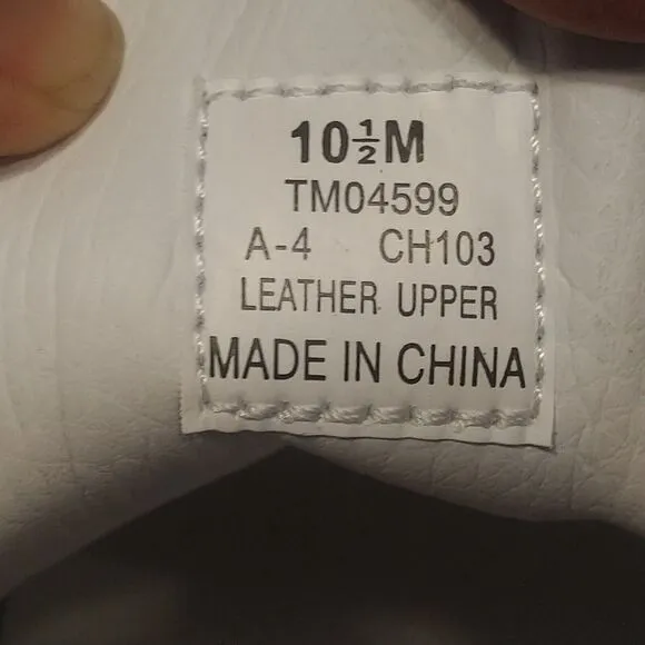 Tommy Hilfiger Women's White Leather Casual Sneaker Shoes Size 10.5M TM04599
