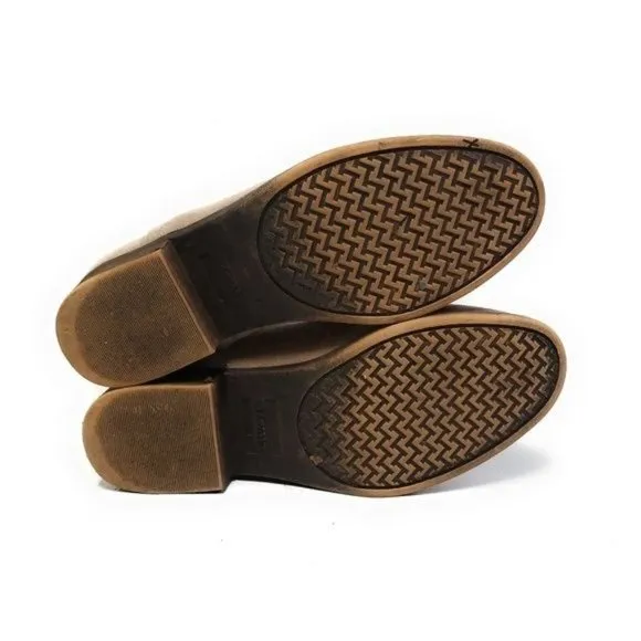 TOMS Deia Suede Wool Ankle Booties in Desert Taupe Womens Size 7.5