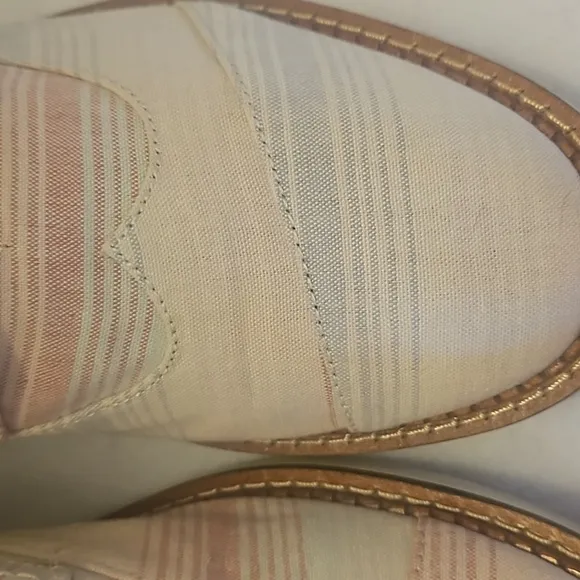 Toms | Men's Cream Stripes Broque Oxford Shoes Sz. 11 M