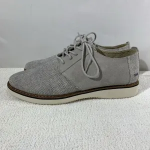 Toms Preston Twill And Suede Gray Mens 9