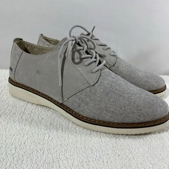 Toms Preston Twill And Suede Gray Mens 9