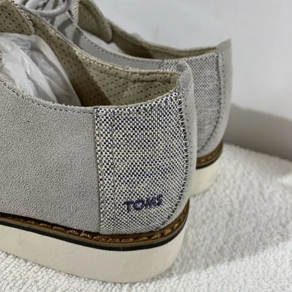 Toms Preston Twill And Suede Gray Mens 9