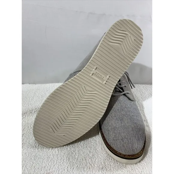 Toms Preston Twill And Suede Gray Mens 9