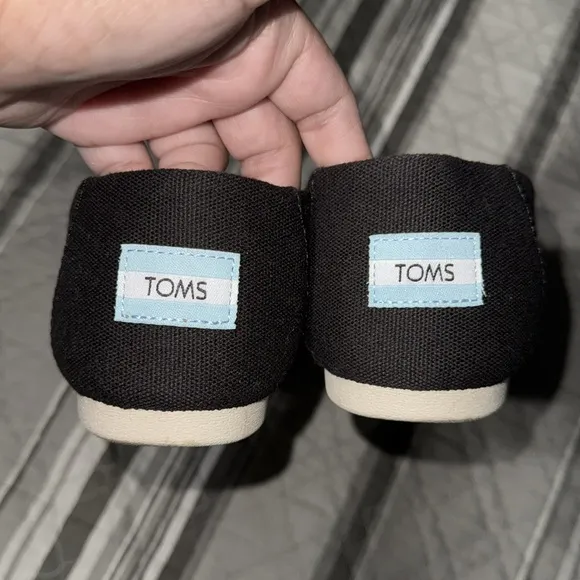 TOMS WOMEN’S ALPARGATA BLACK HERITAGE CANVAS SHOES