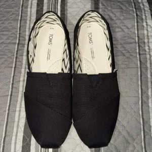 TOMS WOMEN’S ALPARGATA BLACK HERITAGE CANVAS SHOES