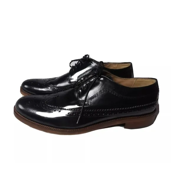 Top Man Wingtip Dress Shoes Size 13 Arthur High Shine EU 46 Hard Nose