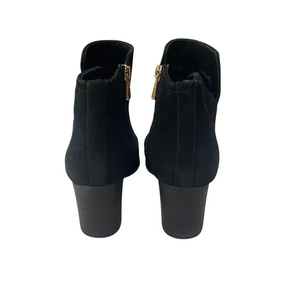 Tory Burch Black SABE Suede Ankle Boots Size 9