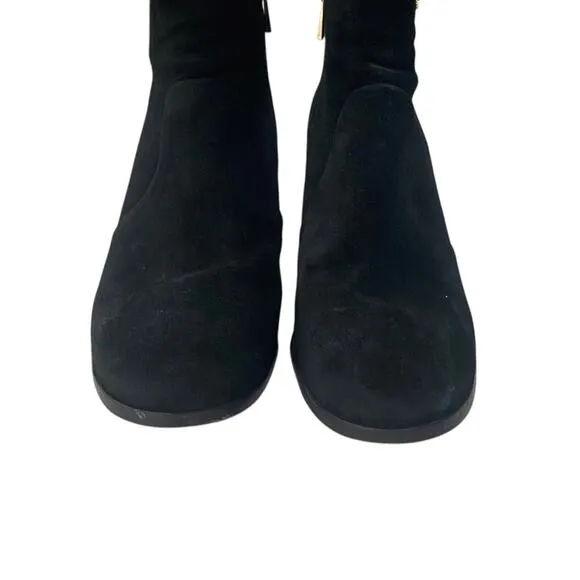 Tory Burch Black SABE Suede Ankle Boots Size 9