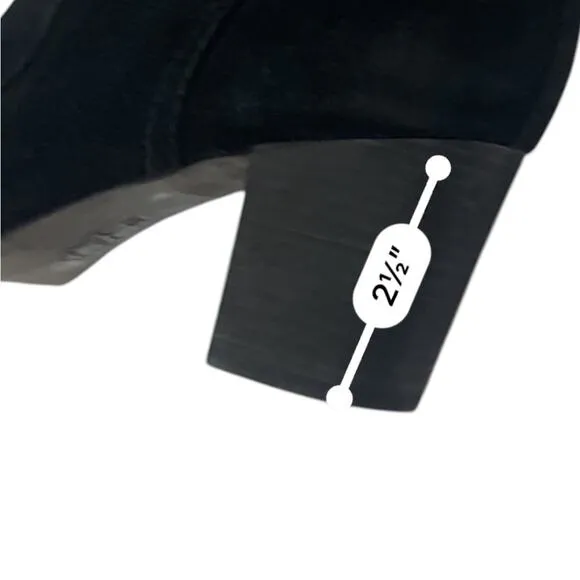 Tory Burch Black SABE Suede Ankle Boots Size 9