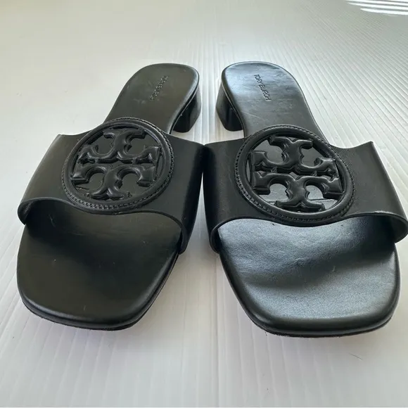 Tory Burch Bombe Miller Slide Sandals Black, 8