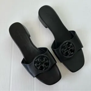 Tory Burch Bombe Miller Slide Sandals Black, 8