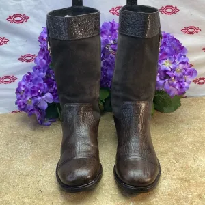 Tory Burch Corey Leather &amp; Suede Boots SZ 10