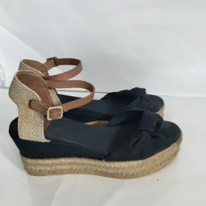 Tory Burch  Espadrille canvas wedge size 6.5