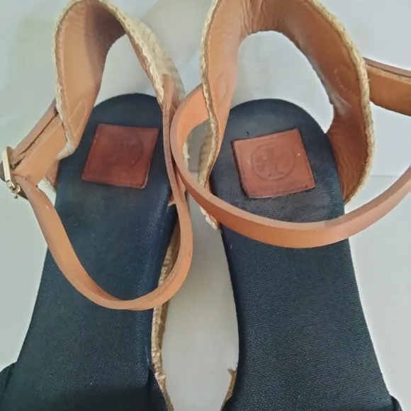 Tory Burch  Espadrille canvas wedge size 6.5