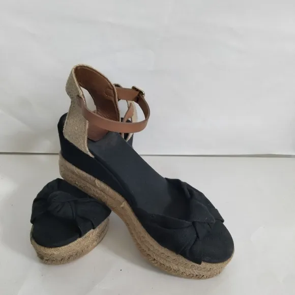Tory Burch  Espadrille canvas wedge size 6.5