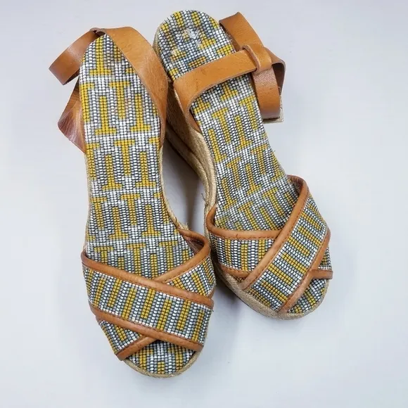 Tory Burch | Florian Wedge Platform Sandals size 7