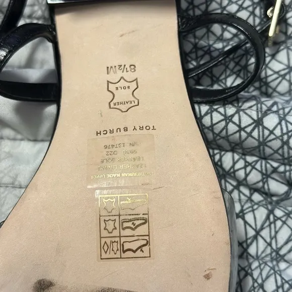 TORY BURCH Leather and PVC sandals size 8.5‎