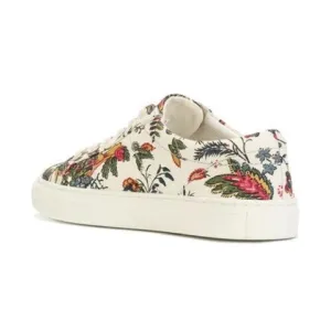 Tory Burch Leather Floral sneakers lace up shoes Size 5