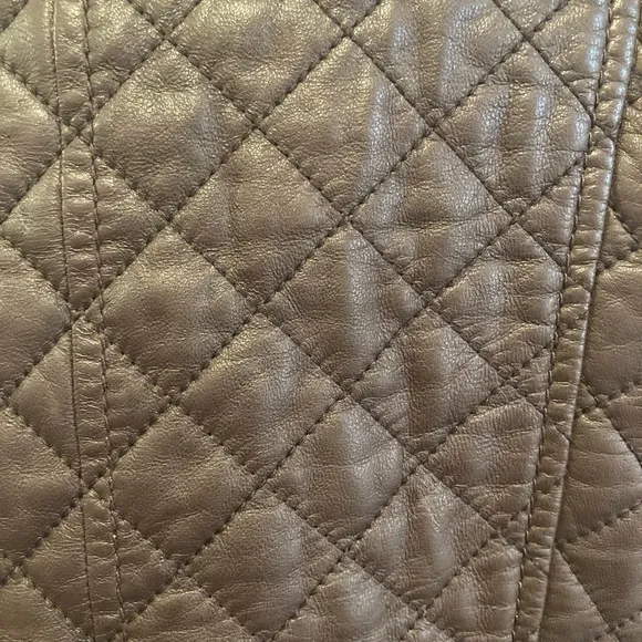 Tory Burch Quilted Riding Leather Jacket